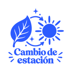 Sticker Cambio de estación en azul