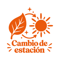 Sticker Cambio de estación en naranja