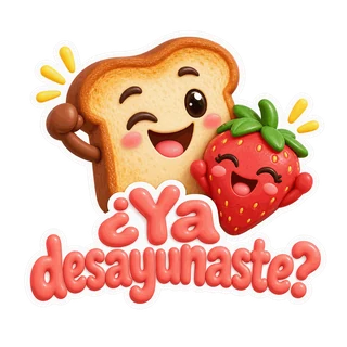 Sticker ¿Ya desayunaste?